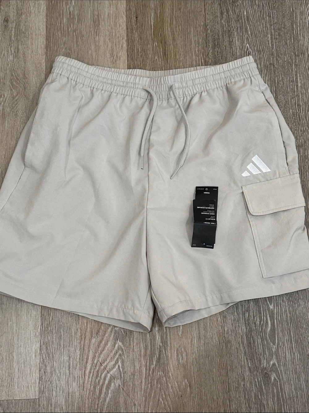 Adidas Mens Athletic Cargo Shorts 7 Inseam Midrise Performance New Medium